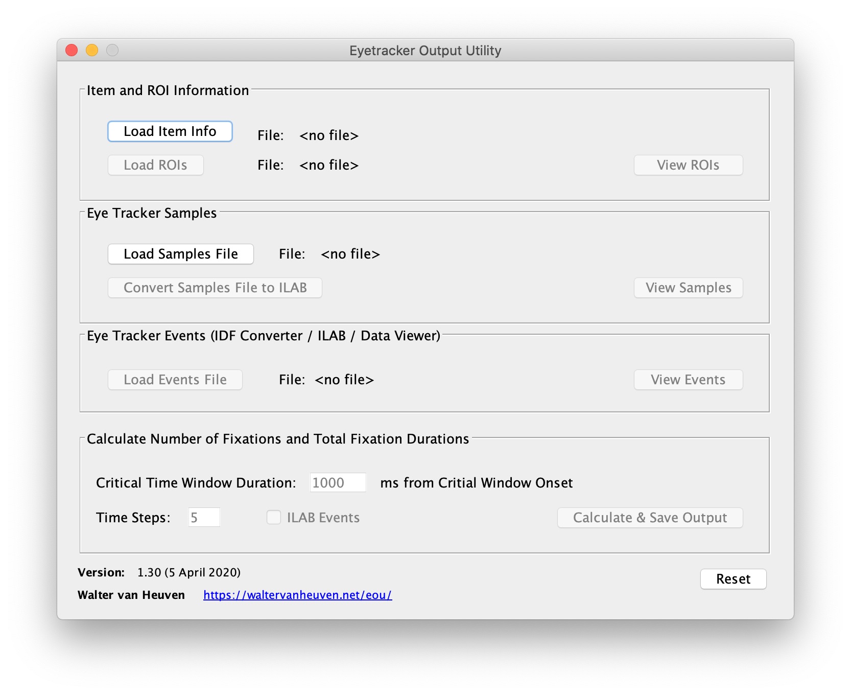 Eyetracker Output Utility