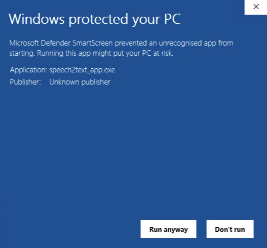 security msg Windows 2